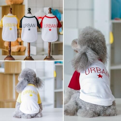 YooLook Stripe Dogs Clothes News Arrtracive Dog Clothes for Small Medium Dogs Summer Pets Clothes T-shirt Print Ropa Para Perros