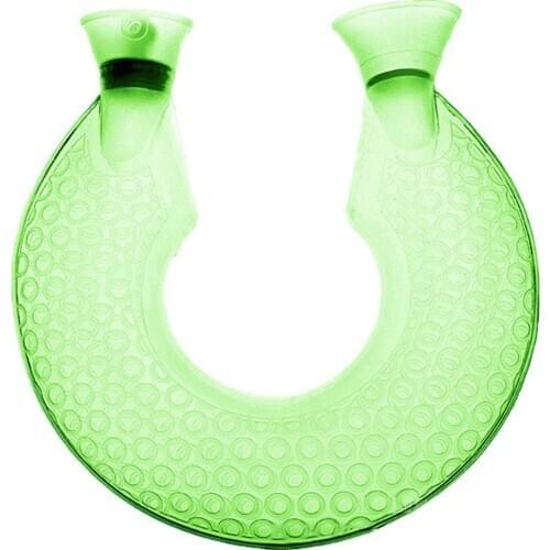 Office Transparent PVC Hot Water Bottle Neck Warm Home Leak Proof Travel Non Slip Hand Warmer Outdoor Winter U Shape Pain Relief