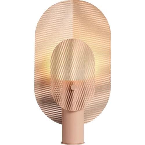 Originality Grid Desk Lamp Designer A Living Room Decoration Model Between Arts Desk Study Bedside Pink Colour Desk Lamp