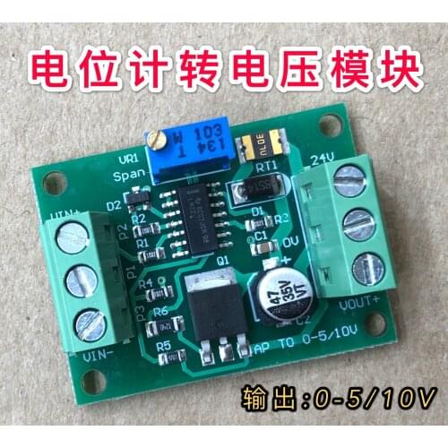 Potentiometer Resistance Ruler Turn 0-5/10v 0-1k/5k/10k Turn Voltage 0-5/10v Adjustable Analog Module