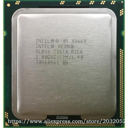 Intel Xeon Processor X5660 12M Cache/2.8 GHz/6.40 GT/s Intel QPI LGA1366 Desktop CPU (working 100% Free Shipping)