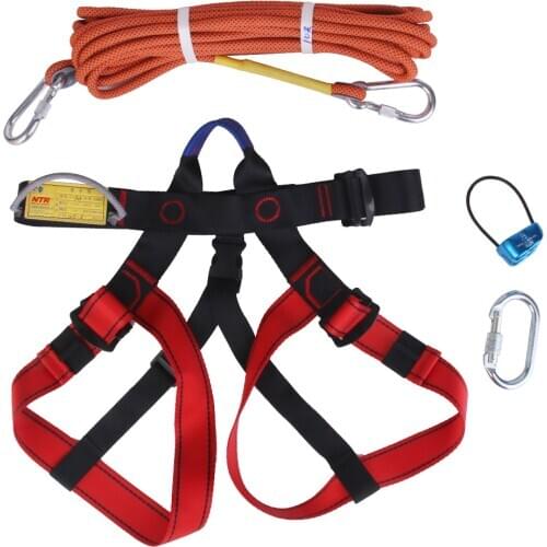 25KN Climbing Harness Safe Belt for Fire Caving Outdoor Rock Climbing Rappelling Equipment Half Protect Gear