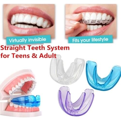 3 Colors Silicone Teeth Braces Wholesale Factory Orthodontic Straight Teeth System Teens & Adult Retainer