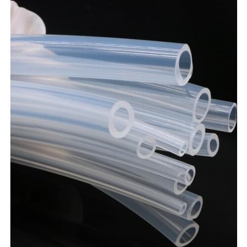 1M 3M 5M Food Grade Silicone Tube Transparent Rubber Hose Diameter 2 4 5 6 8 10 12 16mm Flexible Milk Hose Beer Pipe Silica Gel