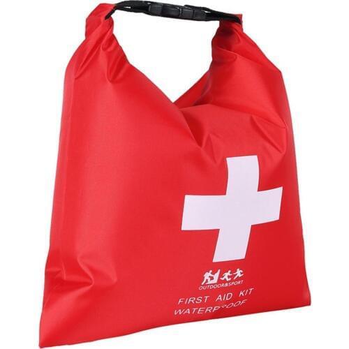 First Aid Supplies Storage Bag Portable Rubber Waterproof Dry Bag 1.2L Outdoor River Trekking Rafting Adventure
