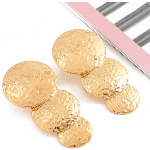 Za Hanging Earrings Women 2021 Vintage Metal Big Elegant Cc Dangle Earrings Wholesale Fashion Jewelry Accessories Free Shipping