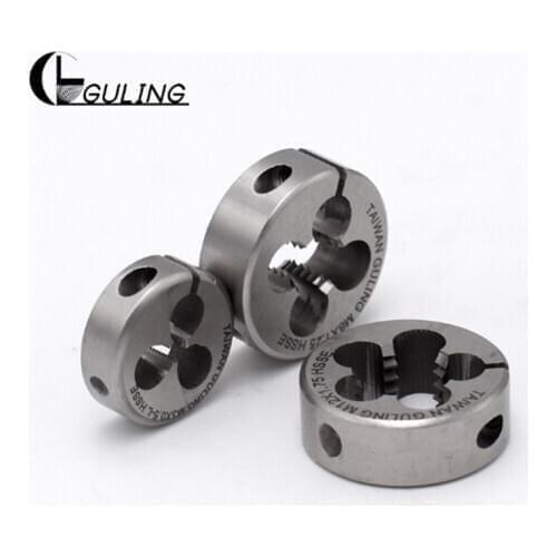 GULING Round Metric Thread Die tap size M1-M20 HSSE Round Threading Dies Tool For Machining or Eorrecting External Threads