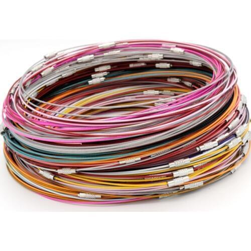 Free Shipping Chain Stainless Steel Necklaces for Friends Relatives Multicolor Fashion Chain Jewelry Gifts, Total length 46cm