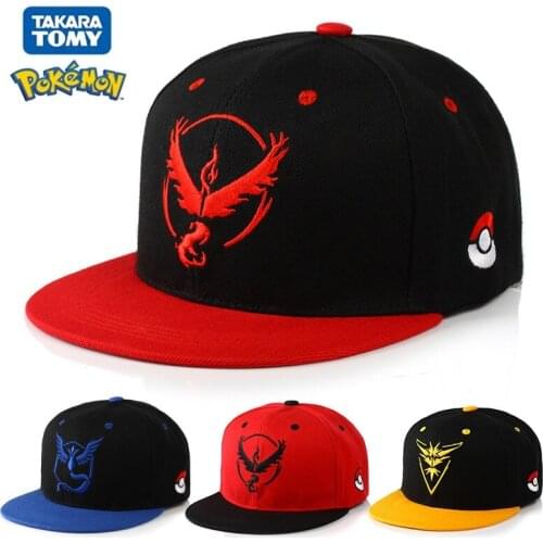 Pokemon Go Pokemon Hip Hop Baseball Cap Fashion Figure Anime Pikachu Baseball Men and Women Anime Hat Childrens Cap Toy Gift