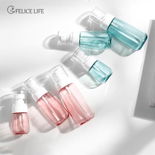 30ml 60ml 80ml 100ml Fine Mist Spray Bottle Plastic Sprayer Bottle Refillable Travel Perfume Water Bottle