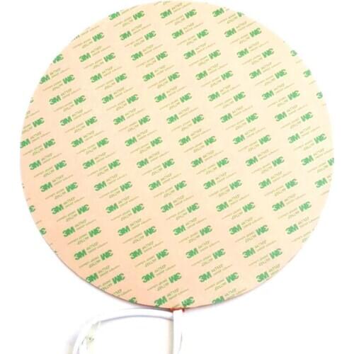 Diameter 330*1.5mm heat bed for 3d printer 120v 450w adhesive 1 side 100k thermistor 1000mm lead wire