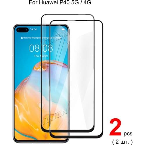 For Huawei P40 5G / 4G Full Coverage Tempered Glass Phone Screen Protector Protective Guard Film 2.5D 9H Hardness