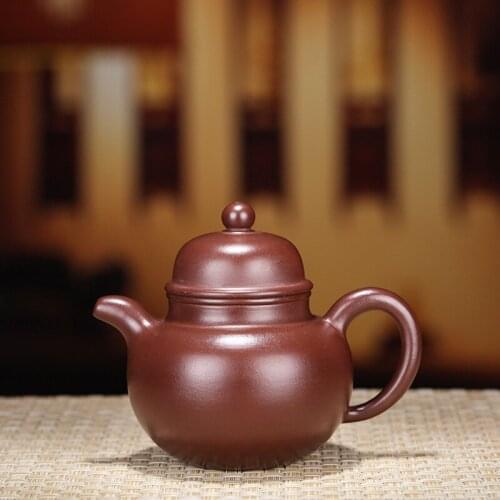 Yixing recommended ming-wei liu all hand undressed ore purple clay zhu Duo ball pot of household kung fu tea set