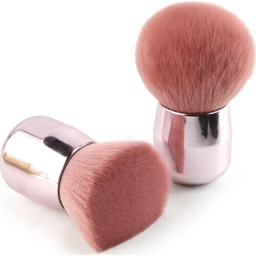 Navida 1Pc Mushroom Style Makeup Brush Artificial Fiber Wool Foundation Blush Pink Face Brush Highlight Concealer Beauty Tools