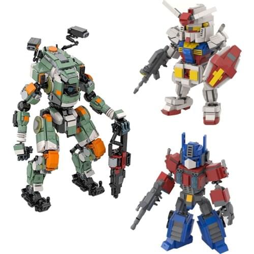 MOC-65928 battle Mars BT-7274 Building Blocks Morphing Gatling Destroyer Rabbit Bricks Machine Toy For Children Birthday Gift