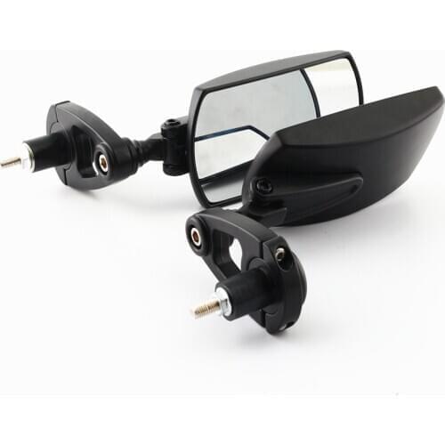 Motorcycle Rearview Mirrors Universial Motorbike 7/8 Black Side Mirrors for Honda Suzuki Yamaha Kawasaki Scooter KTM Ducati