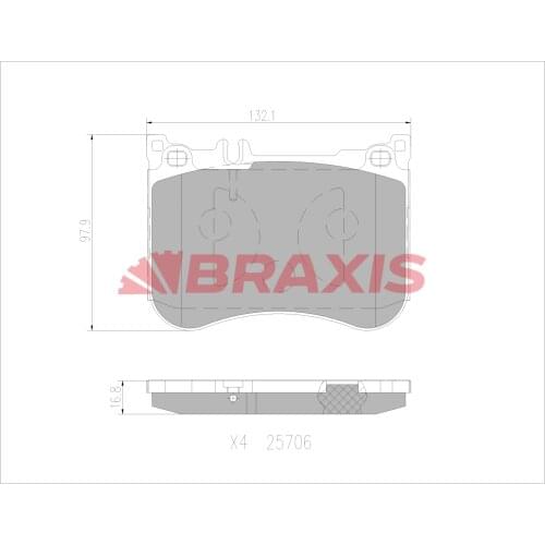 BRAKE BALATASI FRONT S-CLASS W222 13 C217 14 A217 15 A0064208820