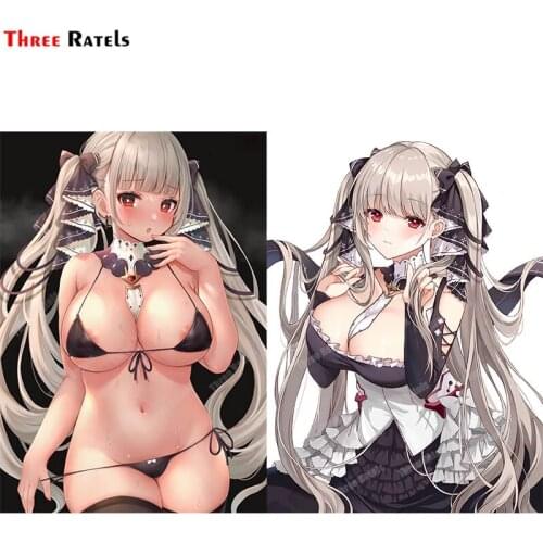 Three Ratels A347 Ormidable Azur Lane Personalized Creative Scratch Stickers Car Accessories Tools Suitable For Fuel Tank Cap