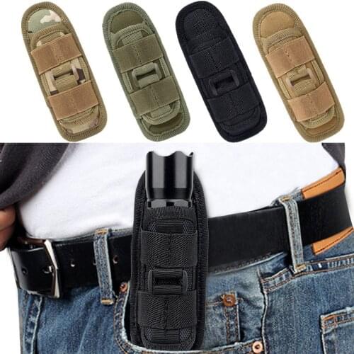 360 Degree Rotary Tactical Military Flashlight Pouch Army training Clip Bag Holster Outdoor Sport Lighting Accessory Pouch bag