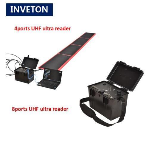 Complete rfid device marathon sports timing system 4ports uhf rfid reader and antenna for running race system wristband tag