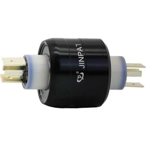 Rotary Electrical Connectors 4 Poles Mercury Slip Ring High Reliability Signal Transmission And No Noise For Packaging Device