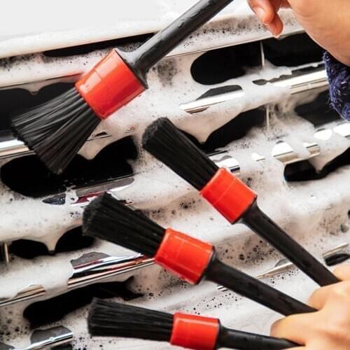 Car Detailing Brush Natural Boar Hair Cleaning Brushes Auto Wheels Car-Styling Products 1Pcs Accessories Tools Dashboard De Z6B4