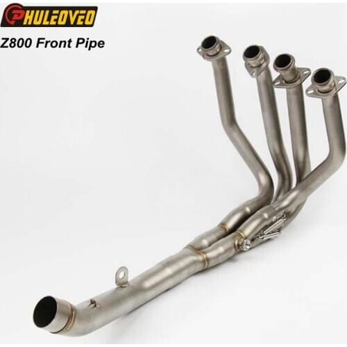 PHULEOVEO Z800 Motorcycle Exhaust Muffler Front Pipe Header Tube for Z800 Z900 Motorbike Exhaust Muffler Escape Link Pipe