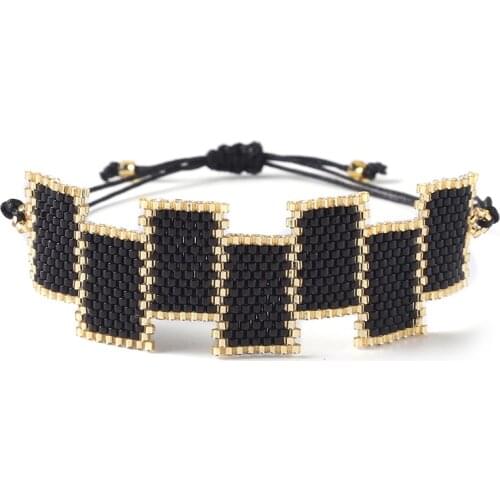 BLUESTAR Handmade MIYUKI Women Bracelets Square Pattern Pulseras Mujer Moda Bohemian Femme Jewelry Accessories