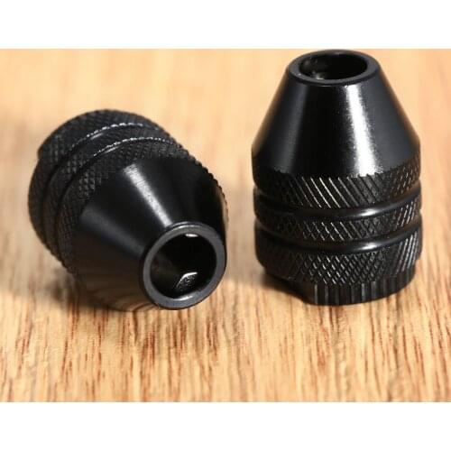 1pc 7*0.75mm Short Tail Quick Change Multi Keyless Chuck 0.3-3.2mm Keyless Drill Chuck Adapter Converter For Dremel Rotary Tool