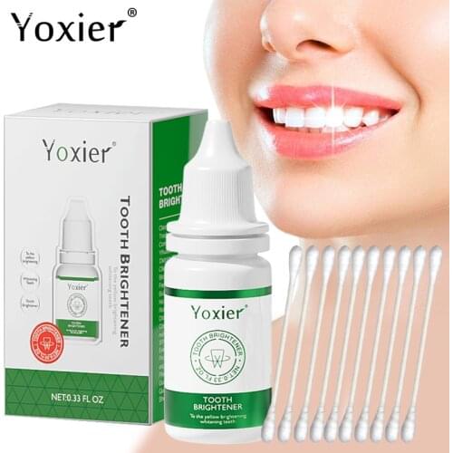 1Pcs Yoxier Tooth Brightener Teeth Whitening Effective Remove Stains Plaque Yellow Teeth Cleaning Serum Oral Hygiene Dental Care