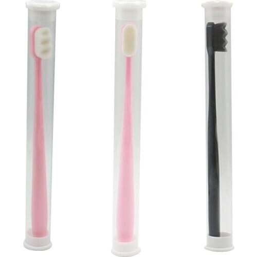 1Pcs Ultra-fine Super Soft Bristles Toothbrushs Tooth Deep Cleaning Brush Soft Fiber Antibacterial Toothbrush Oral Health Care