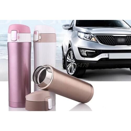 100PCS 450ml Thermoses Stainless Steel Insulated Thermos Cup Coffee Mug Travel Drink Bottle Garrafa Termica Thermo Mug