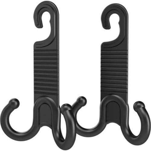 2pcs Car Hooks Car Seat Back Hook Seat Headrest Hanger Seat Portable Organizer for Grocery Bag Hat Coat Car Accessories