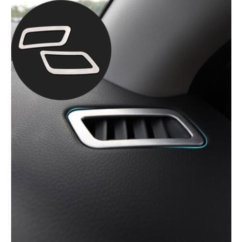 ACCESSORIES FIT FOR NISSAN QASHQAI X-TRAIL 2014 2015 2016 CHROME DASHBOARD AIR VENT TRIM COVER BEZEL GARNISH FRONT INSERT OUTLET