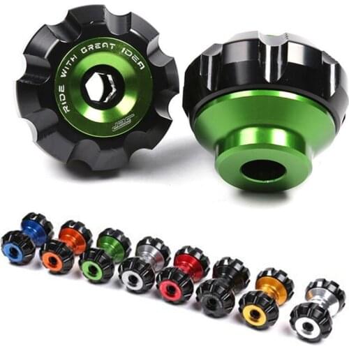 Motorcycle crash pad CNC aluminum falling protection dirt bike protection motocross frame slider for kawasaki yamaha r6 2017