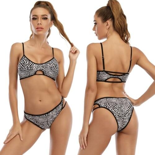 Low Waist Bikinis Swimsuits Women Push Up Swimwear Zebra Print Bathing Suit Biquini Brazilian Bikini Plus size S-2XL Beachwear