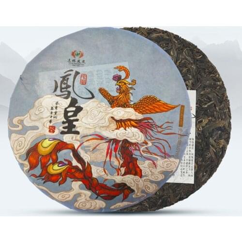 2018 Year TuLin Phoenix Chinese Shen Puer Chinese Tea Fenghuang Raw Puer Chinese Tea 357g
