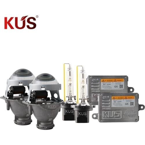 To Update Quality Headlight Lighting Retrofit Set, KUS-3 Hella 5 Bi Lens with 55W Xenon Headlamp Plus G5 Stabilizer