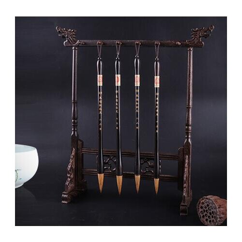 Ebony Penholder Wolfs Hair Writing Brush for Calligraphy Painting Practice Traditional Chinese HAND Writing Brush