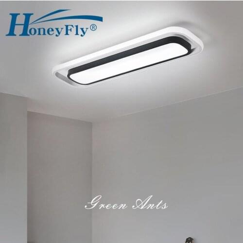 HoneyFly Morden Acrylic LED Ceiling Lamp 40/60cm 220V Artwork Mounted Light Rectangular Bedroom Aisle Corridor Balcony Entrance