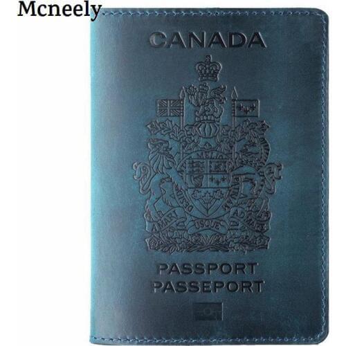 United Kingdom Crazy Horse Leather Passport Cover Britain Business Credit Card Holder Passport Case Unisex Travel Wallet New