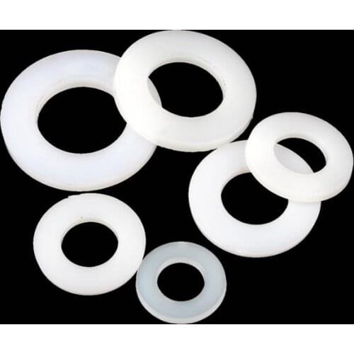 M2-M20 Nylon flat washers Round flat pad plastic flat washers nylon gasket sheet Insulating plastic Polyamide washers