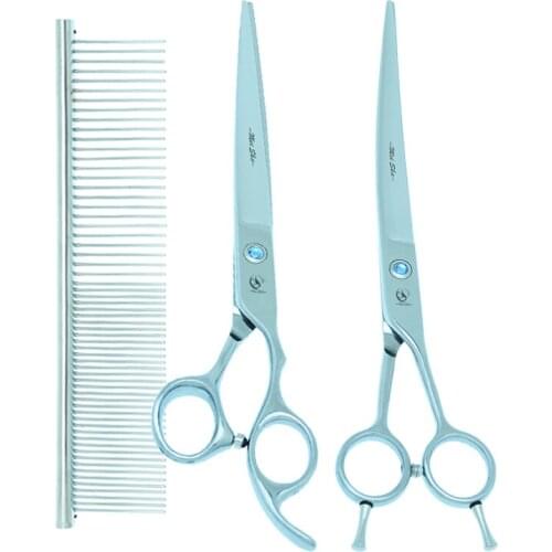 Meisha 8 inch Professional Pets Scissors for Dog Grooming Up Curved Cutting Tijeras Thinning Shears Animals Hair Trimmers B0042A