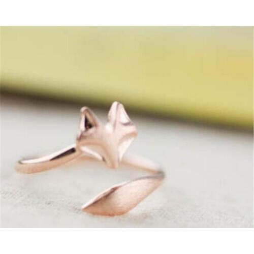 Fashion Fox Animal rings Cute Cartoon Animal for women