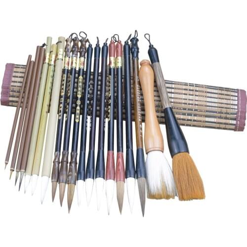 8/14/19 piece set of high quality brush Chinese calligraphy wolf brush hook line pen student school art painting supplies