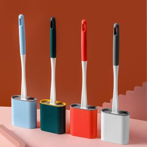 Wall Hanging Toilet Brush Household Cleaning Tools Bathroom Accessories Soft Bristle Artifact Gap Silicone Brushes Accessories