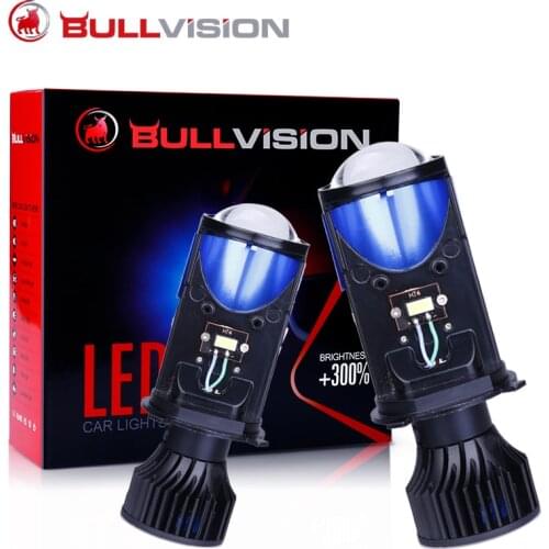 2021 New Brand 25000LM H4 LED Headlights car Mini Optical Projector Lens 6000K 12V Automobles High Low Beam Auto led lights LHD