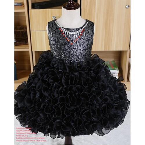 New Birthday party girl dress for girls clothes kids dresses Summer 2017 Formal wear Wedding princess tutu infant dress girl