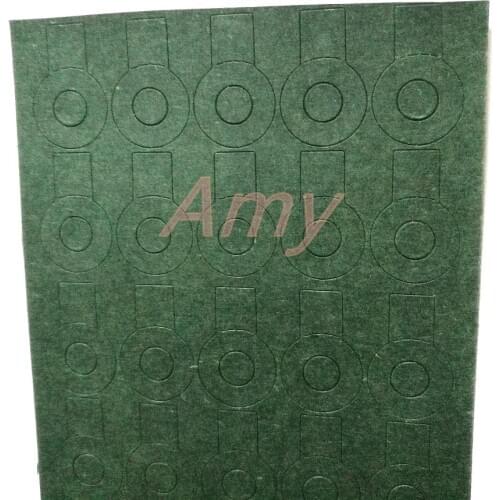 Single section hollow 18650 insulation gasket battery, highland barley paper battery unit special green shell paper insulation p