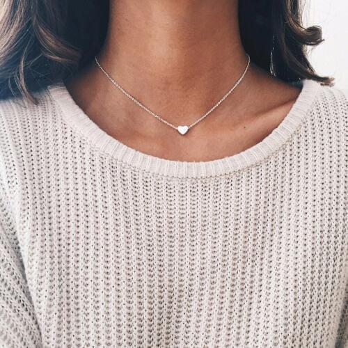 Star Heart Choker Necklace for Women Neck Collar Chain Smalll Love Necklace Pendant on neck Bohemian Chocker Necklace Jewelry